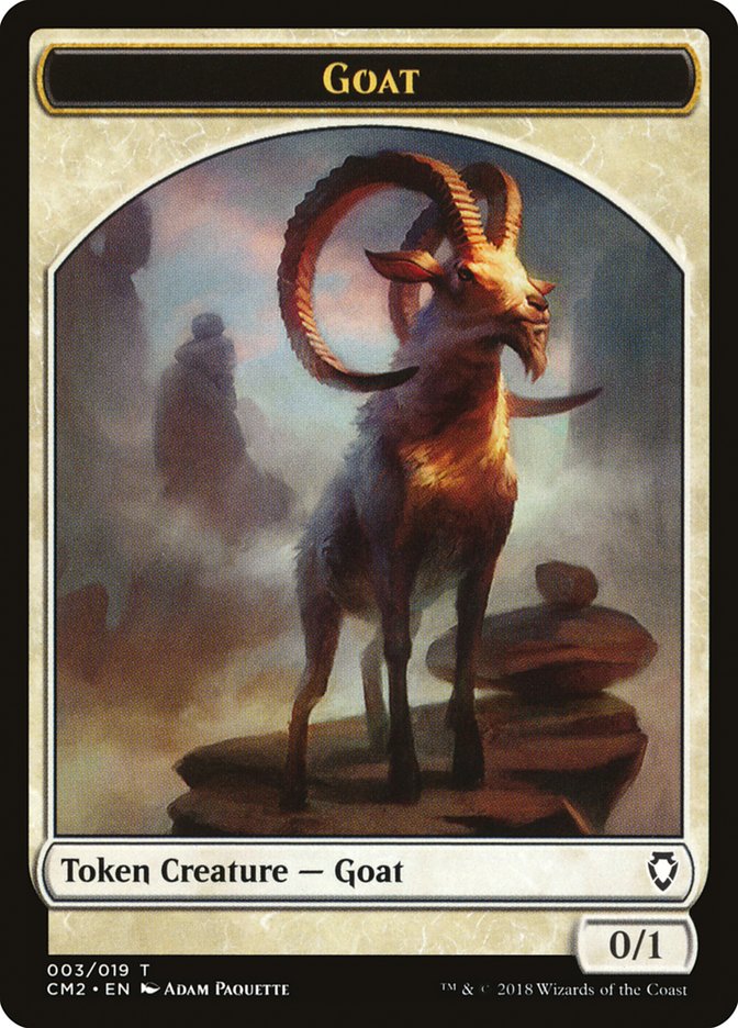 Goat Token [Commander Anthology Volume II Tokens] | Yard's Games Ltd