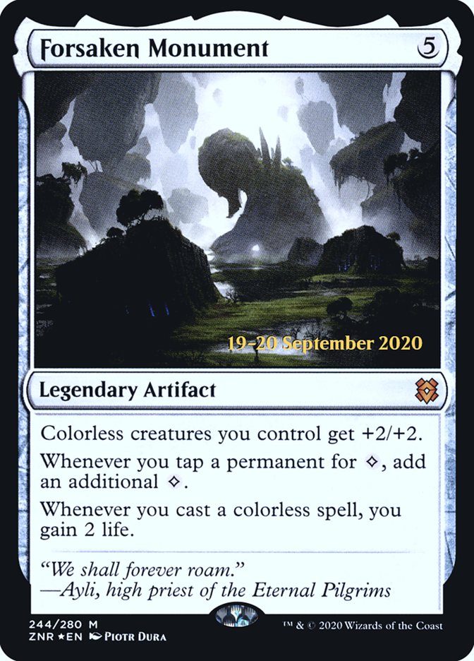 Forsaken Monument [Zendikar Rising Prerelease Promos] | Yard's Games Ltd