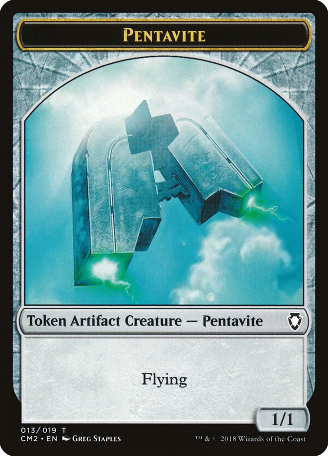 Pentavite Token [Commander Anthology Volume II Tokens] | Yard's Games Ltd