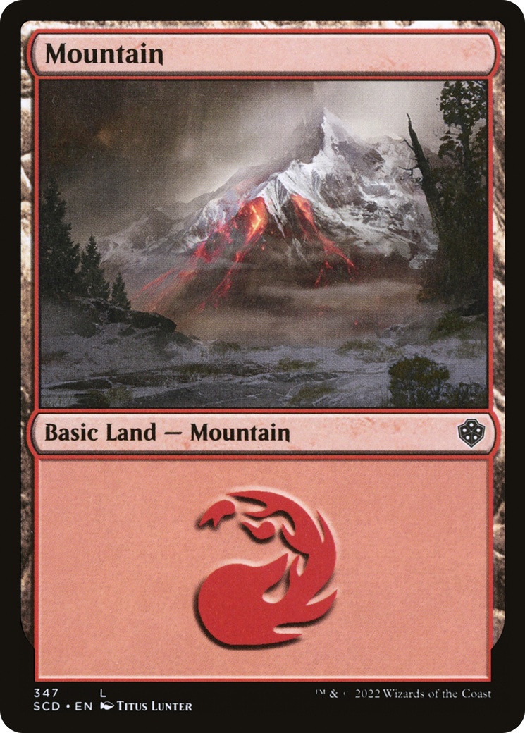 Mountain (347) [Starter Commander Decks] | Yard's Games Ltd