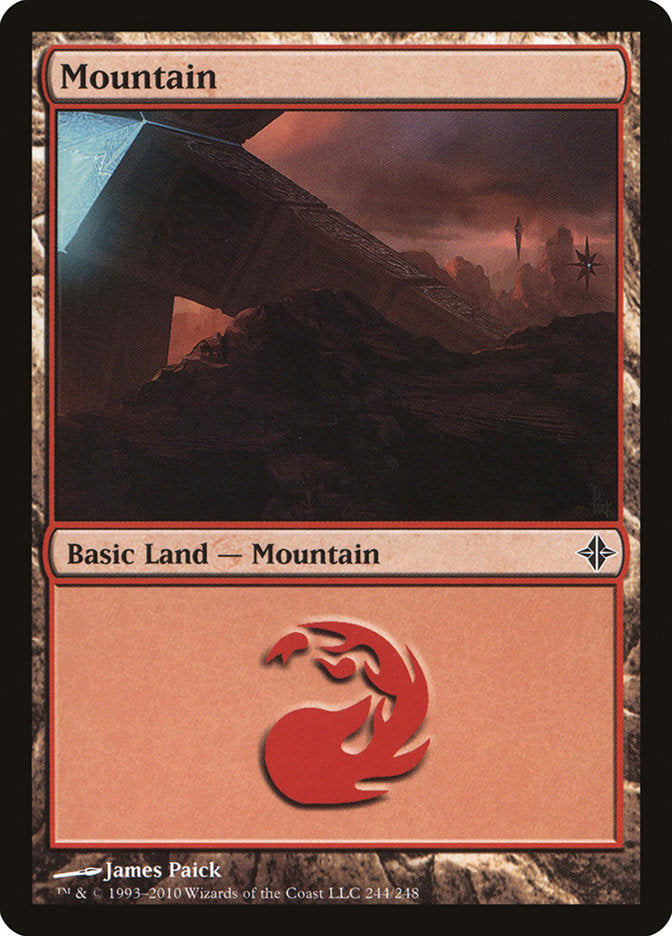 Mountain (244) [Rise of the Eldrazi] | Yard's Games Ltd