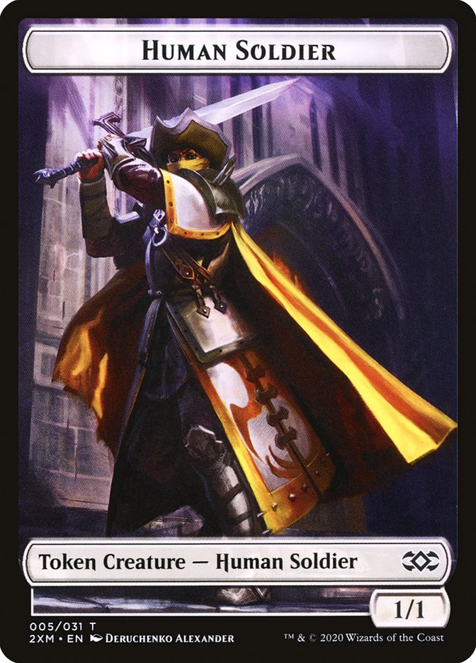 Human Soldier Token [Double Masters Tokens] | Yard's Games Ltd