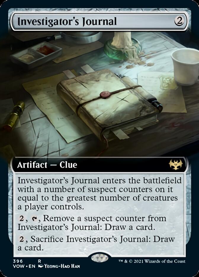 Investigator's Journal (Extended Art) [Innistrad: Crimson Vow] | Yard's Games Ltd