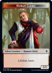 Human Cleric // Food (18) Double-Sided Token [Throne of Eldraine Tokens] | Yard's Games Ltd