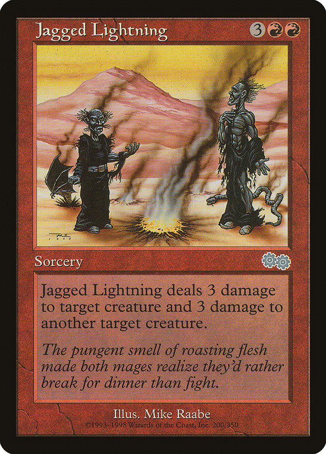 Jagged Lightning [Urza's Saga] | Yard's Games Ltd