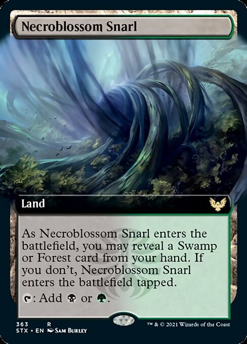 Necroblossom Snarl (Extended Art) [Strixhaven: School of Mages] | Yard's Games Ltd