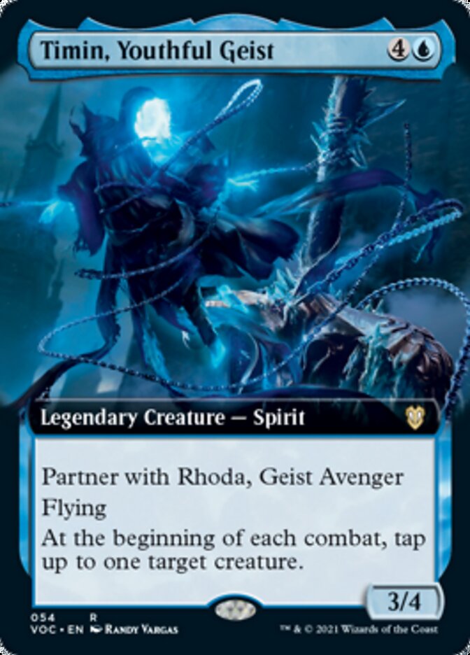 Timin, Youthful Geist (Extended Art) [Innistrad: Crimson Vow Commander] | Yard's Games Ltd