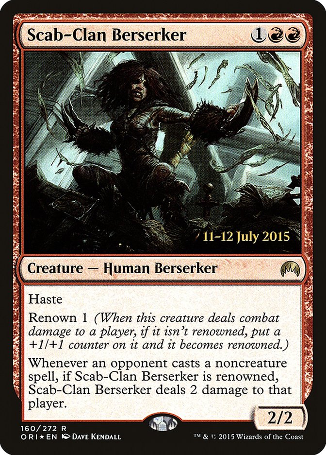 Scab-Clan Berserker [Magic Origins Prerelease Promos] | Yard's Games Ltd