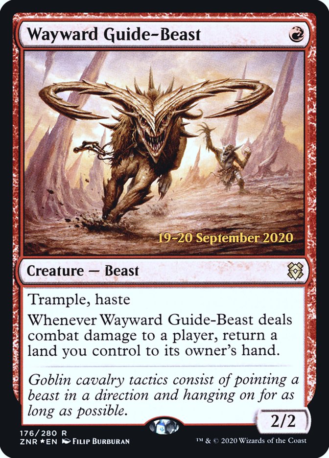 Wayward Guide-Beast [Zendikar Rising Prerelease Promos] | Yard's Games Ltd