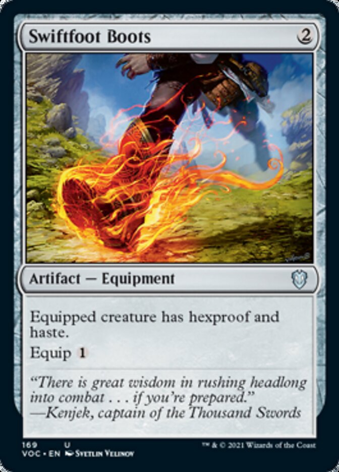 Swiftfoot Boots [Innistrad: Crimson Vow Commander] | Yard's Games Ltd