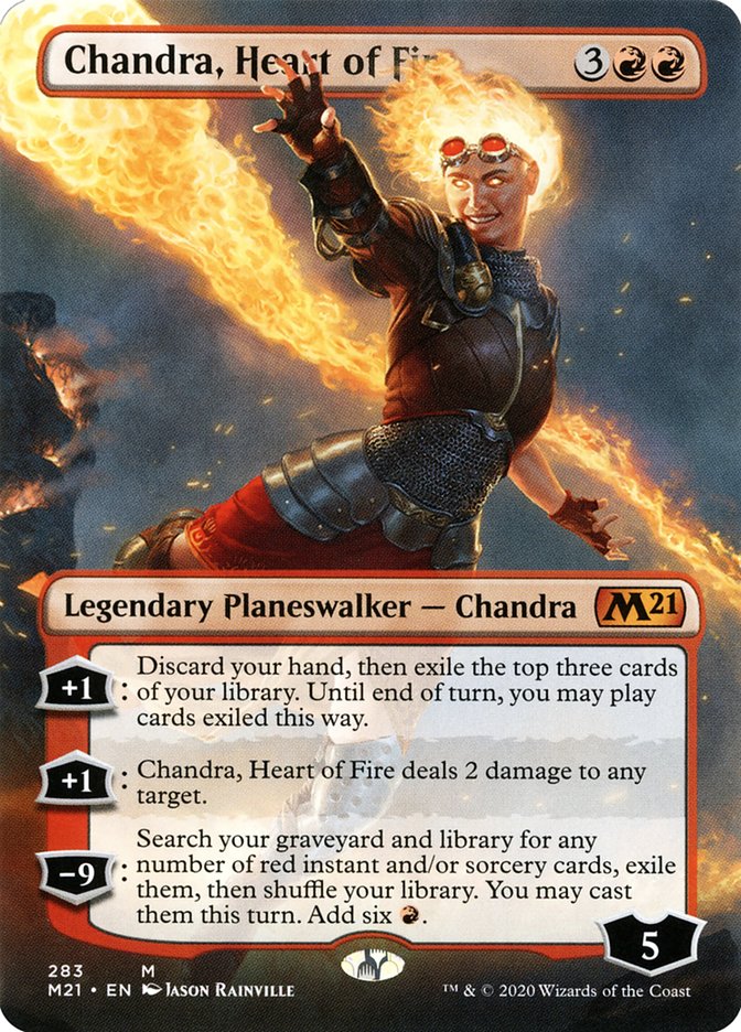 Chandra, Heart of Fire (Borderless) [Core Set 2021] | Yard's Games Ltd