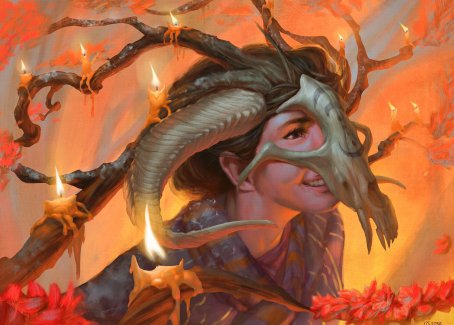 Hedgewitch's Mask Art Card [Innistrad: Midnight Hunt Art Series] | Yard's Games Ltd