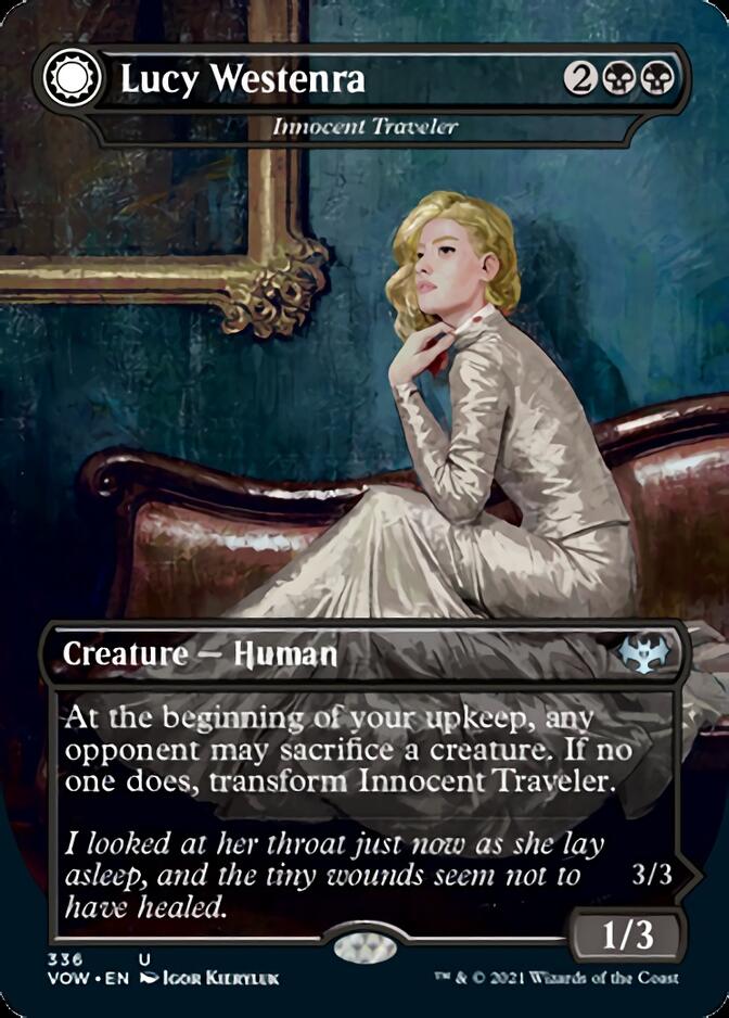 Innocent Traveler // Malicious Invader - Lucy Westenra // Lucy, Arisen Vampire [Innistrad: Crimson Vow] | Yard's Games Ltd