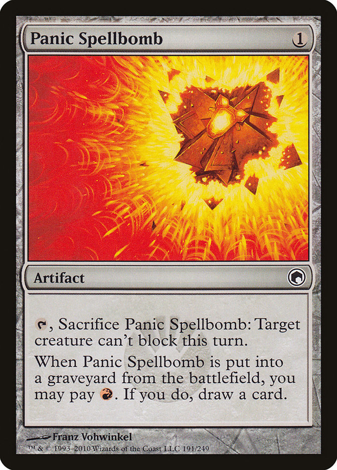 Panic Spellbomb [Scars of Mirrodin] | Yard's Games Ltd