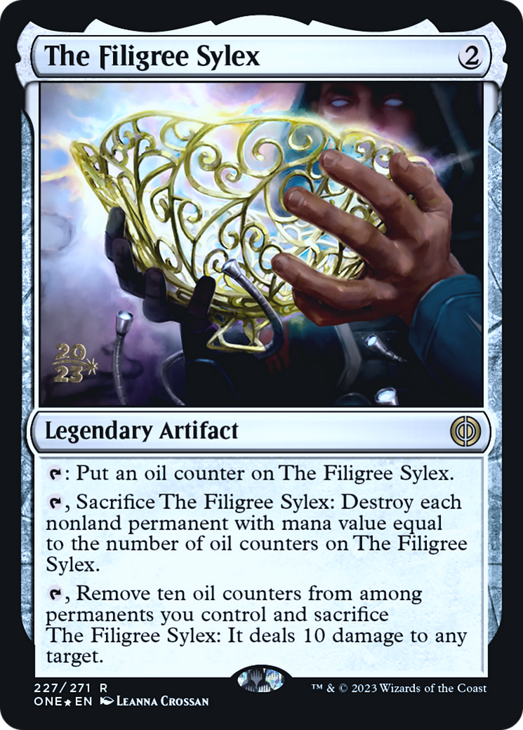 The Filigree Sylex [Phyrexia: All Will Be One Prerelease Promos] | Yard's Games Ltd