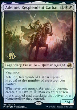 Adeline, Resplendent Cathar [Innistrad: Midnight Hunt Prerelease Promos] | Yard's Games Ltd