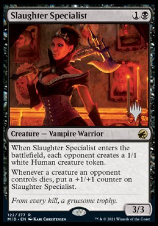 Slaughter Specialist (Promo Pack) [Innistrad: Midnight Hunt Promos] | Yard's Games Ltd