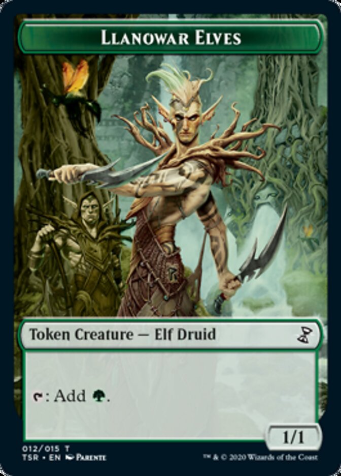 Llanowar Elves Token [Time Spiral Remastered Tokens] | Yard's Games Ltd