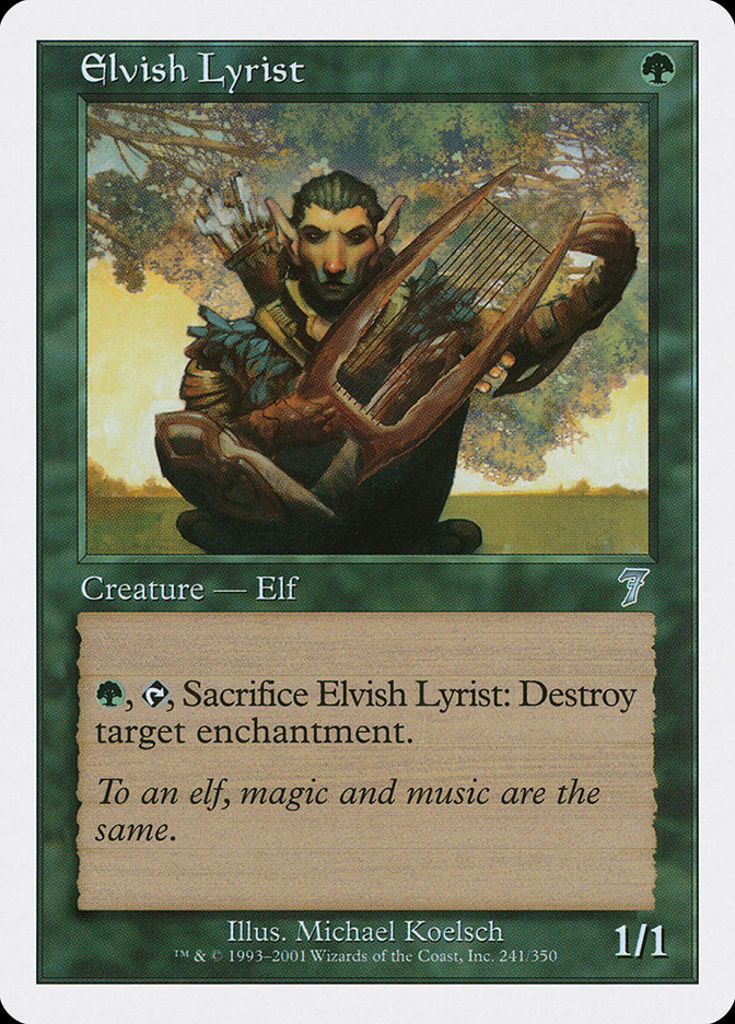 Elvish Lyrist [Seventh Edition] | Yard's Games Ltd