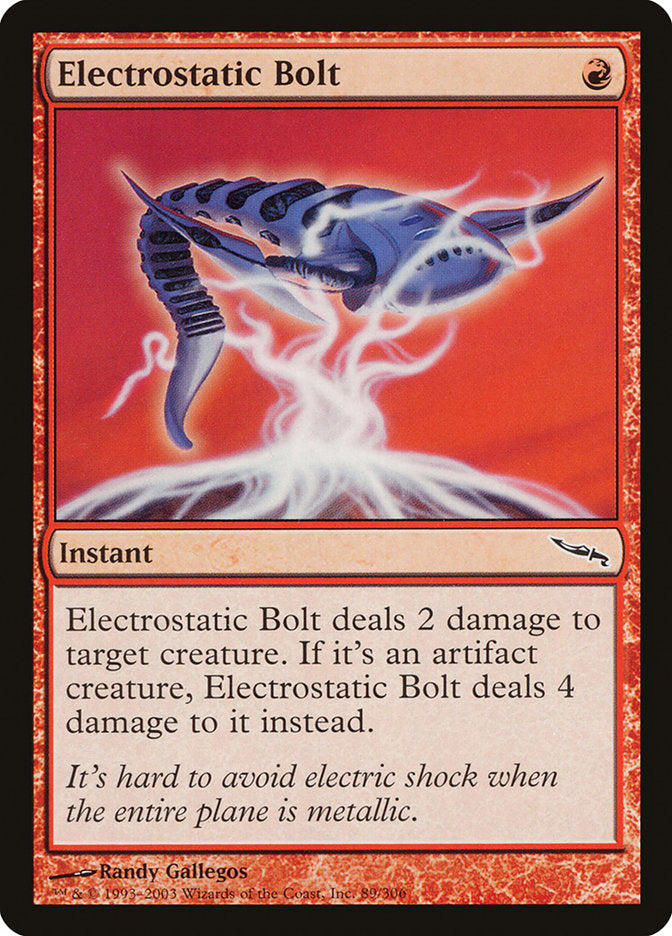 Electrostatic Bolt [Mirrodin] | Yard's Games Ltd