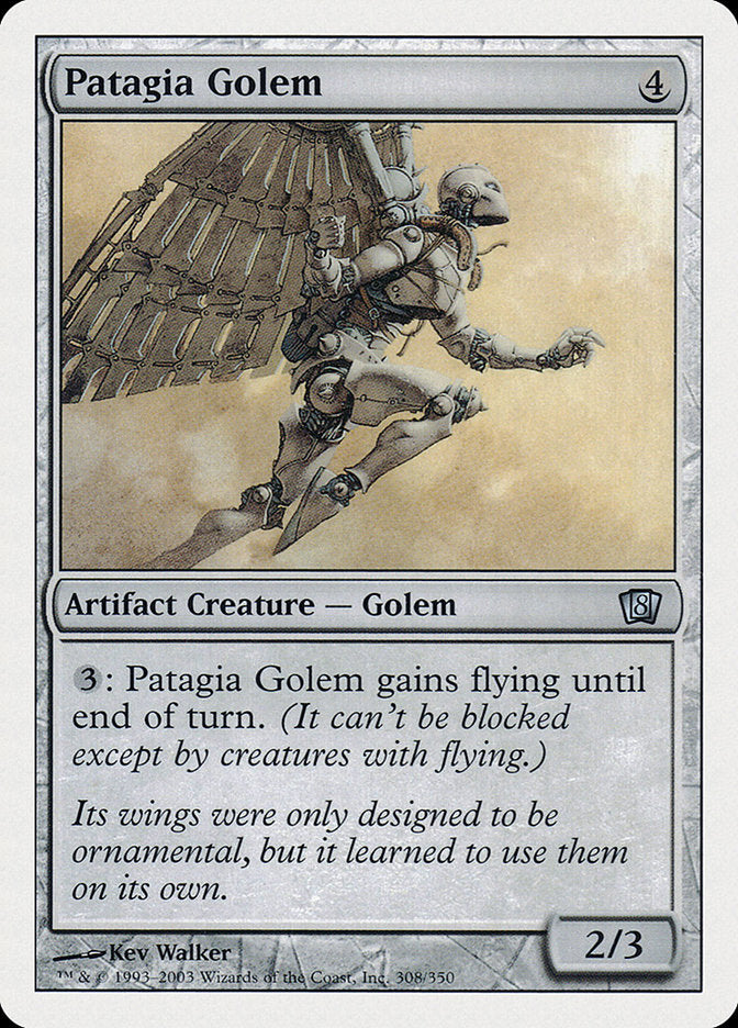 Patagia Golem [Eighth Edition] | Yard's Games Ltd