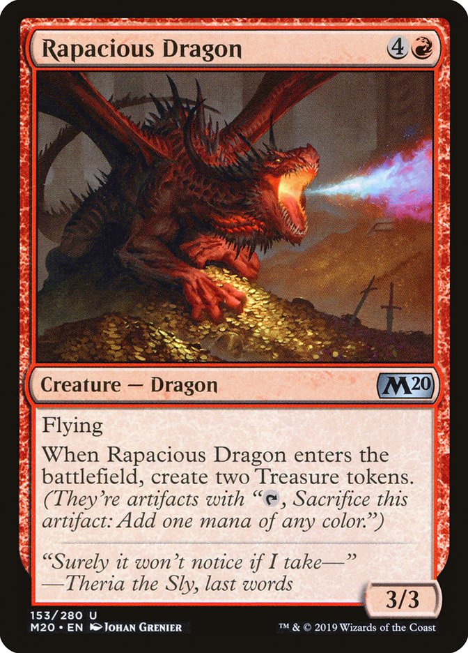 Rapacious Dragon [Core Set 2020] | Yard's Games Ltd