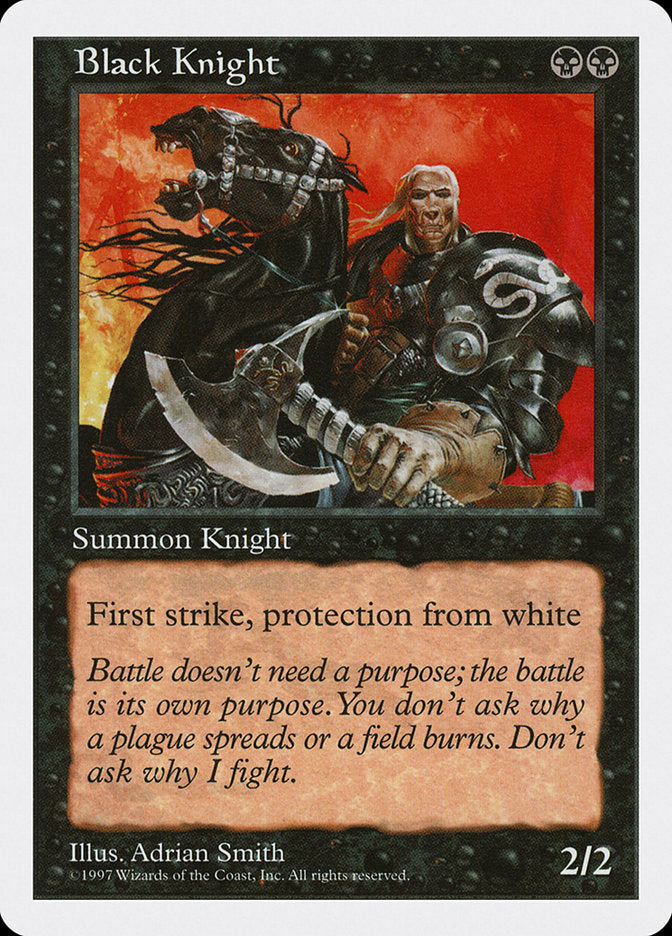 Black Knight [Fifth Edition] | Yard's Games Ltd