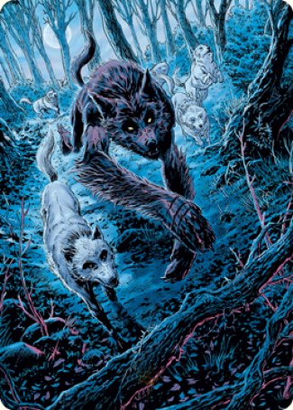 Untamed Pup Art Card [Innistrad: Midnight Hunt Art Series] | Yard's Games Ltd