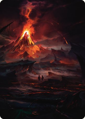 Valley of Gorgoroth Art Card [The Lord of the Rings: Tales of Middle-earth Art Series] | Yard's Games Ltd