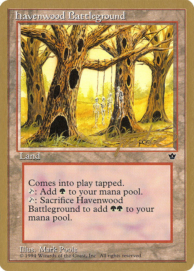 Havenwood Battleground (Mark Justice) [Pro Tour Collector Set] | Yard's Games Ltd