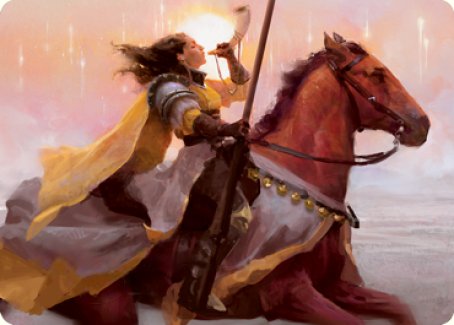 Sunrise Cavalier Art Card [Innistrad: Midnight Hunt Art Series] | Yard's Games Ltd