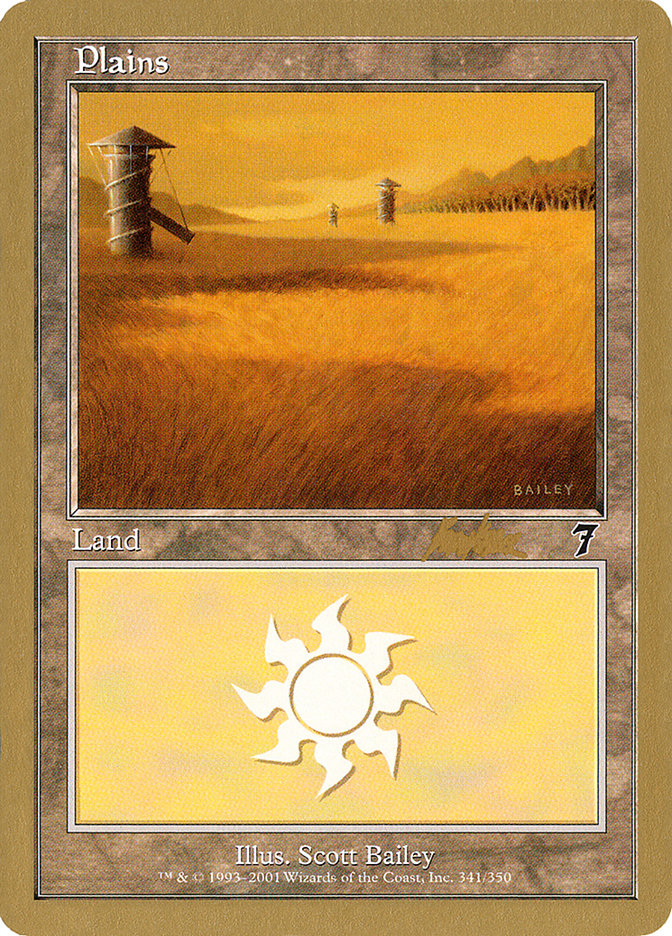 Plains (bk341) (Brian Kibler) [World Championship Decks 2002] | Yard's Games Ltd