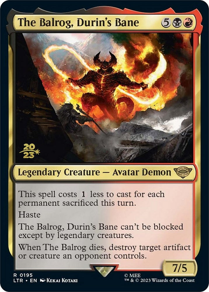 The Balrog, Durin's Bane [The Lord of the Rings: Tales of Middle-Earth Prerelease Promos] | Yard's Games Ltd