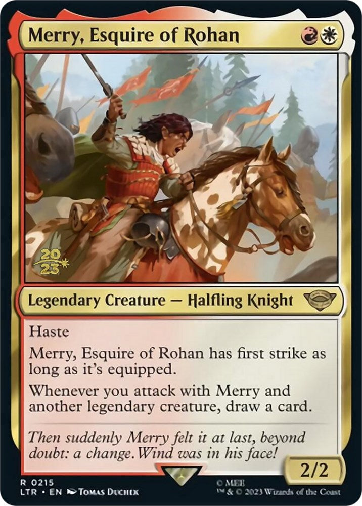 Merry, Esquire of Rohan [The Lord of the Rings: Tales of Middle-Earth Prerelease Promos] | Yard's Games Ltd