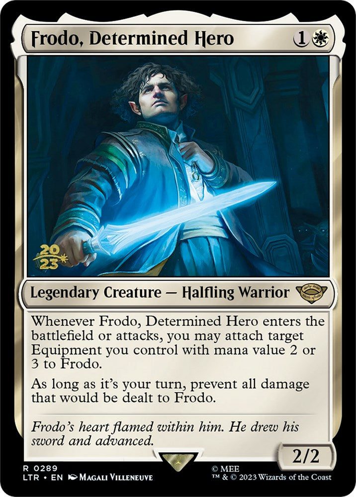 Frodo, Determined Hero [The Lord of the Rings: Tales of Middle-Earth Prerelease Promos] | Yard's Games Ltd