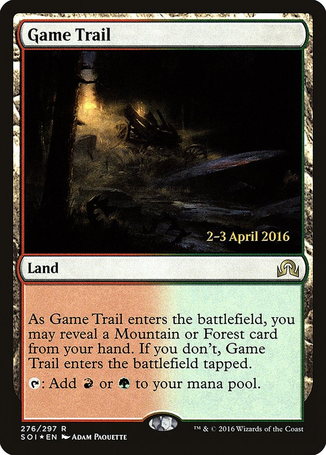 Game Trail [Shadows over Innistrad Prerelease Promos] | Yard's Games Ltd