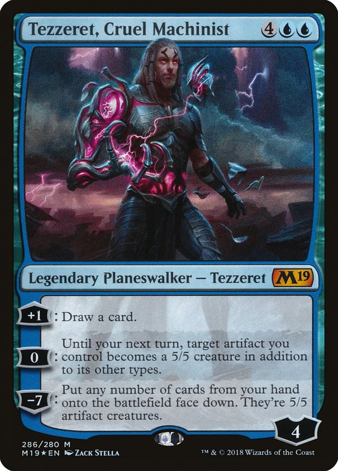 Tezzeret, Cruel Machinist [Core Set 2019] | Yard's Games Ltd