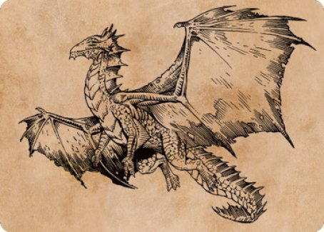 Ancient Bronze Dragon Art Card (58) [Commander Legends: Battle for Baldur's Gate Art Series] | Yard's Games Ltd