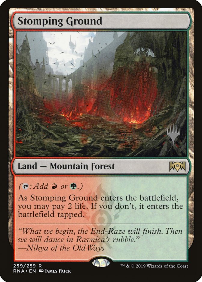 Stomping Ground (Promo Pack) [Ravnica Allegiance Promos] | Yard's Games Ltd