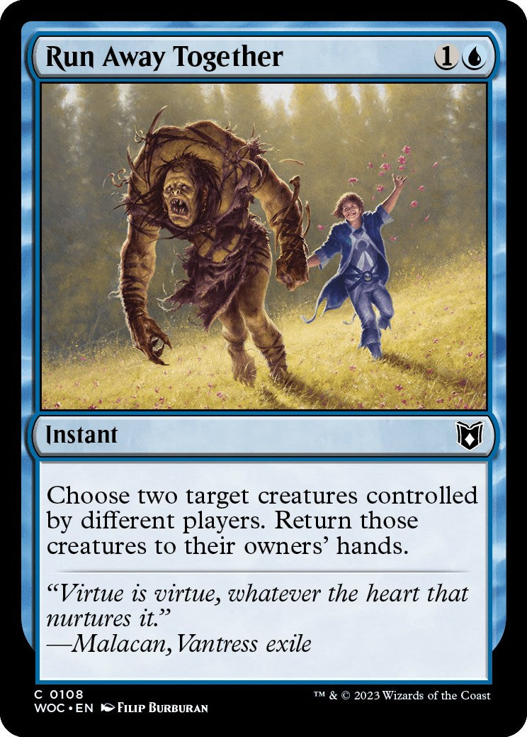 Run Away Together [Wilds of Eldraine Commander] | Yard's Games Ltd