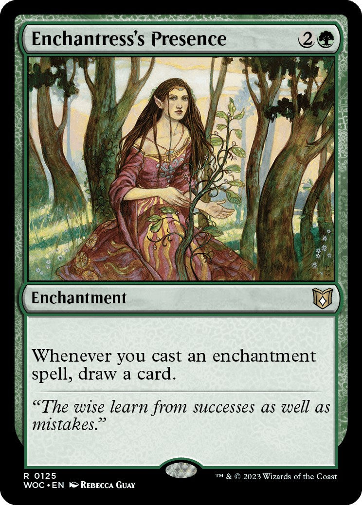 Enchantress's Presence [Wilds of Eldraine Commander] | Yard's Games Ltd