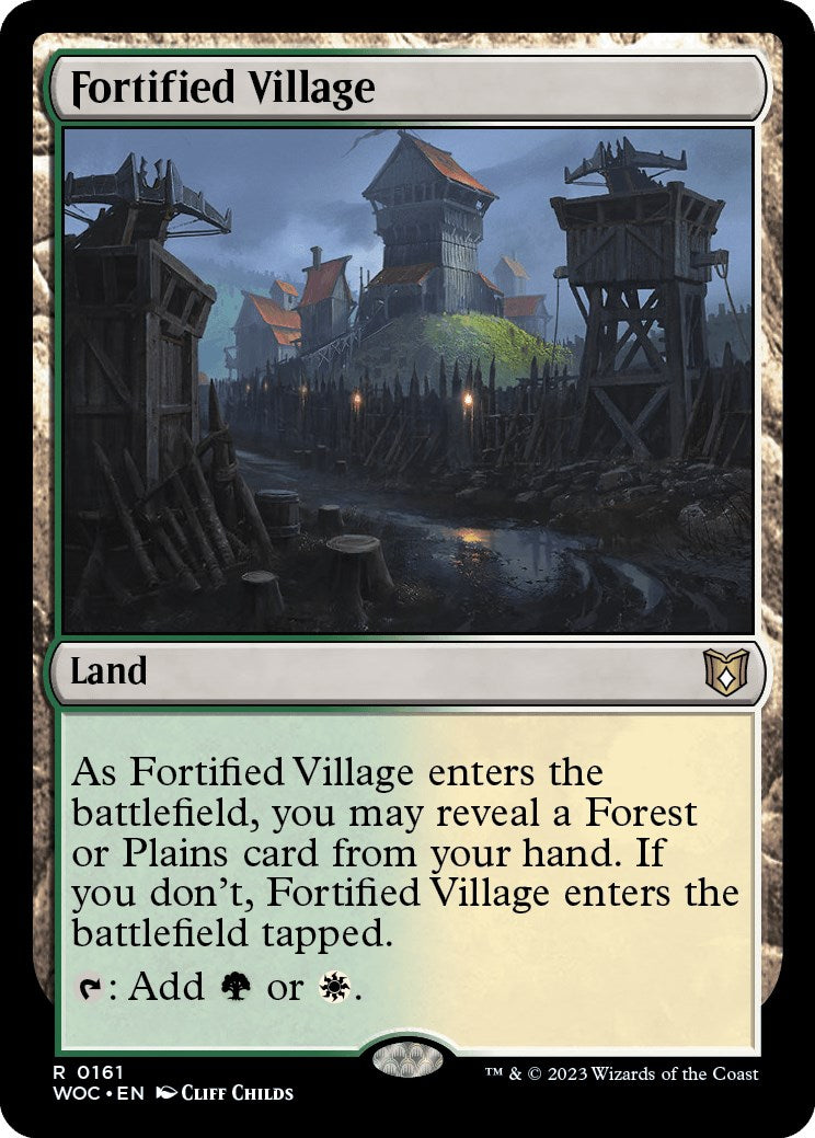 Fortified Village [Wilds of Eldraine Commander] | Yard's Games Ltd