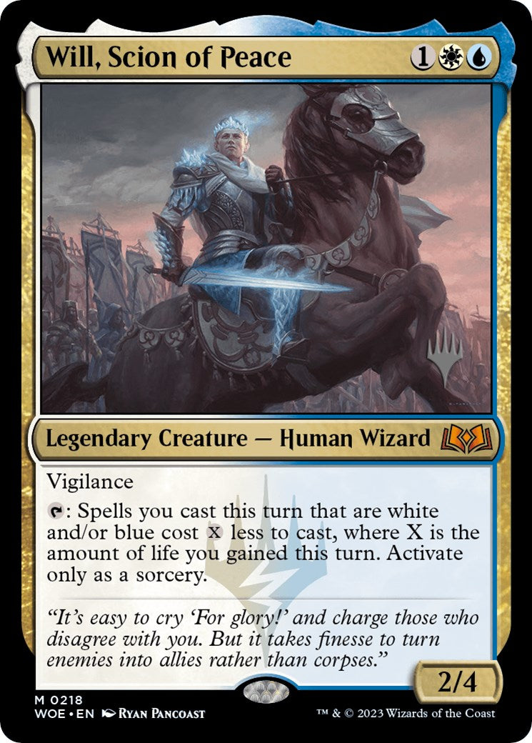 Will, Scion of Peace (Promo Pack) [Wilds of Eldraine Promos] | Yard's Games Ltd