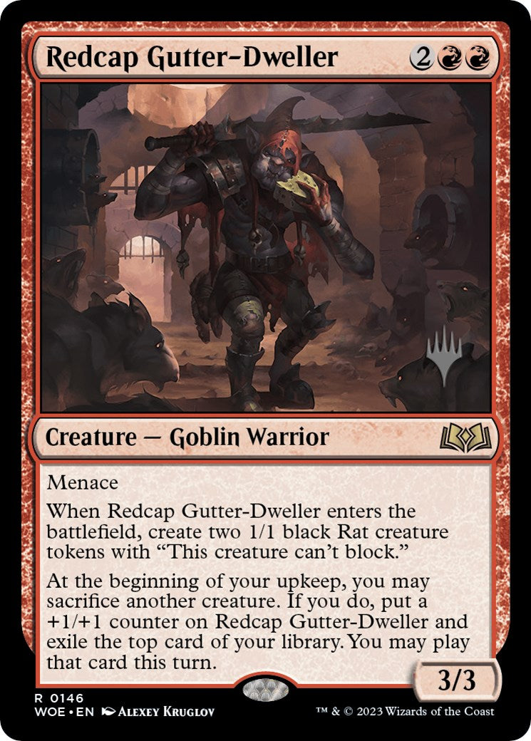 Redcap Gutter-Dweller (Promo Pack) [Wilds of Eldraine Promos] | Yard's Games Ltd