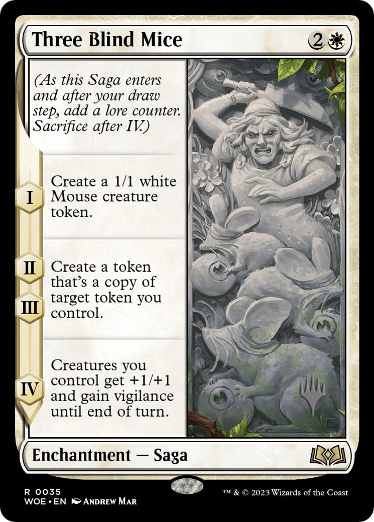 Three Blind Mice (Promo Pack) [Wilds of Eldraine Promos] | Yard's Games Ltd