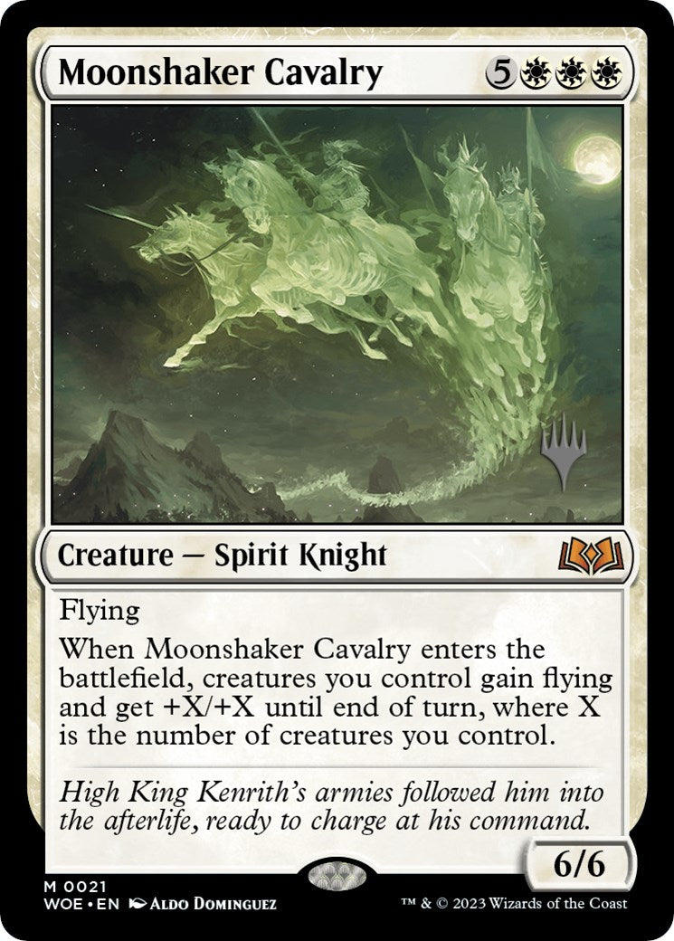 Moonshaker Cavalry (Promo Pack) [Wilds of Eldraine Promos] | Yard's Games Ltd