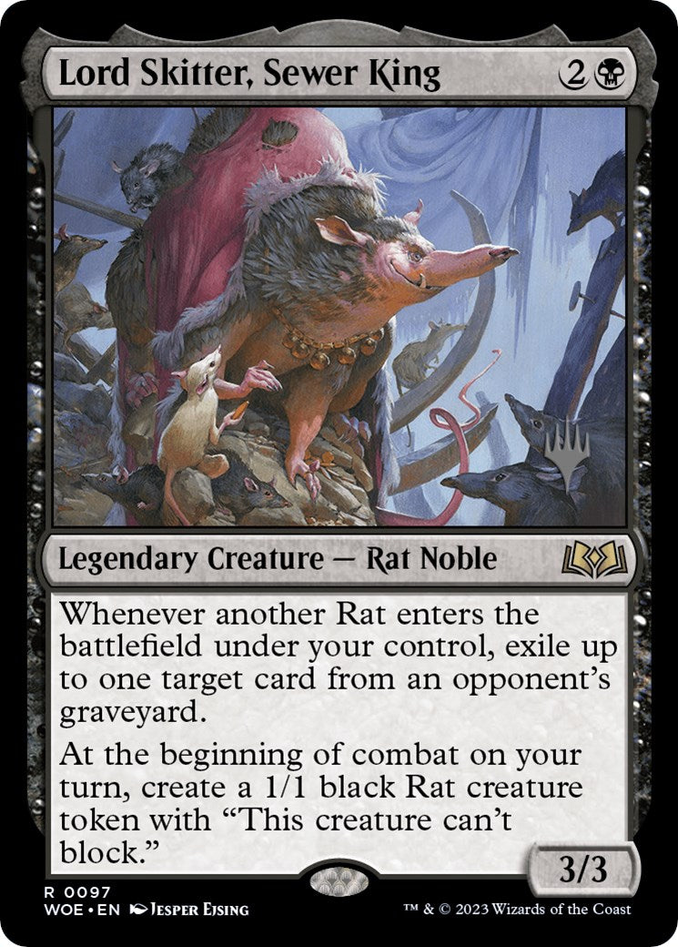 Lord Skitter, Sewer King (Promo Pack) [Wilds of Eldraine Promos] | Yard's Games Ltd