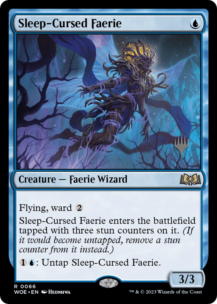 Sleep-Cursed Faerie (Promo Pack) [Wilds of Eldraine Promos] | Yard's Games Ltd