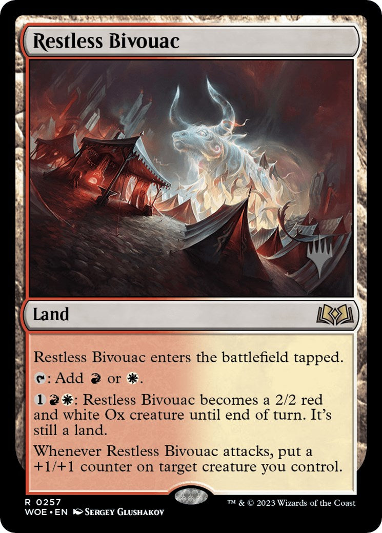 Restless Bivouac (Promo Pack) [Wilds of Eldraine Promos] | Yard's Games Ltd