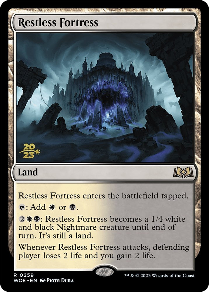 Restless Fortress [Wilds of Eldraine Prerelease Promos] | Yard's Games Ltd